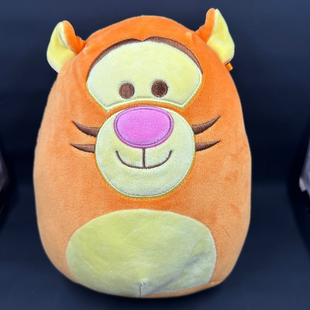 Squishmallows Tigger Disney Plush Unisex 8 Inch Orange Yellow Stripes